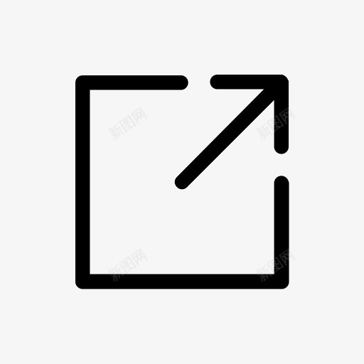 共享箭头框图标svg_新图网 https://ixintu.com 共享 发送 复制 导出 推送 框 浏览器包 箭头 输出
