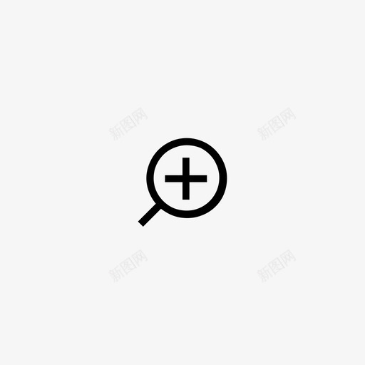 放大工具增强图标svg_新图网 https://ixintu.com 增强 工具 放大 放大镜 观察镜 迷你