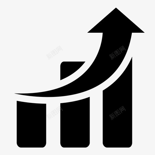 增长收入利润图标svg_新图网 https://ixintu.com 信息图表 利润 增长 指数 收入 改进 条形图 经济