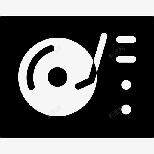 乙烯基磁盘骑师dj图标svg_新图网 https://ixintu.com dj 乙烯基 唱片 复古 播放器 歌曲 磁盘骑师 音乐