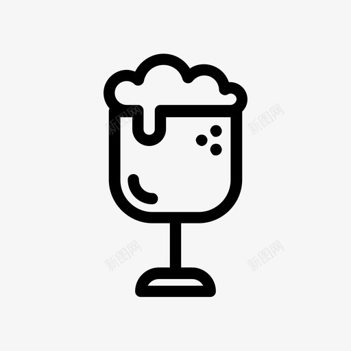啤酒高脚杯带茎玻璃杯图标svg_新图网 https://ixintu.com 啤酒杯 啤酒高脚杯 圣杯 带茎 杯子 玻璃杯 碗状 酒吧 酒精 饮料