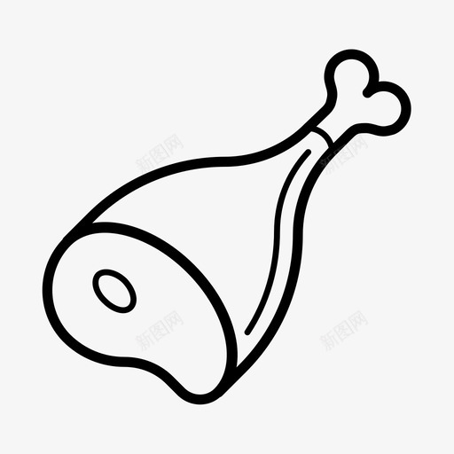 火腿烧烤牛肉图标svg_新图网 https://ixintu.com 火腿 烧烤 热 牛肉 肉图标 食物 食物图标