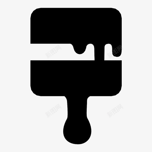 画笔工具房间图标svg_新图网 https://ixintu.com 工具 房间 画笔 绘图 绘画 编辑 色彩 艺术 设计