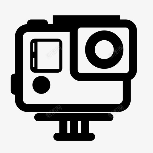 gopro英雄gopro hero动作图标svg_新图网 https://ixintu.com gopro hero gopro英雄 动作 摄像机 极限运动 电影