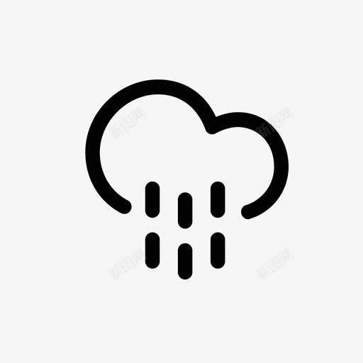 雨云气候雨图标svg_新图网 https://ixintu.com 天气 工具箱 气候 潮湿 雨 雨云 风暴