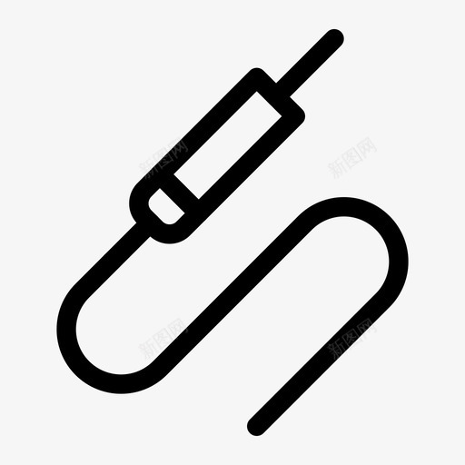 辅助线电缆耳机插孔图标svg_新图网 https://ixintu.com aux线 smale 电缆 耳机插孔 辅助线 音乐 音乐图标