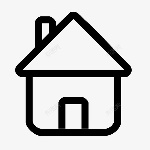 房子家庭主图标svg_新图网 https://ixintu.com 主 家庭 房地产 房子 抵押 财产