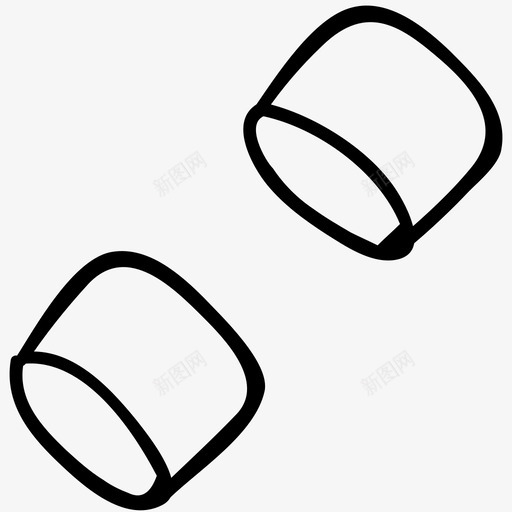 哑铃运动手绘涂鸦图标svg_新图网 https://ixintu.com 哑铃 运动手绘涂鸦图标