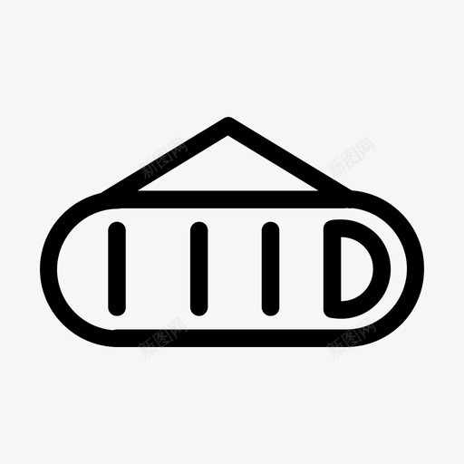 家和睡袋休息户外图标svg_新图网 https://ixintu.com 休息 冒险 地点和物体 家和睡袋 户外 物体和地点 野营