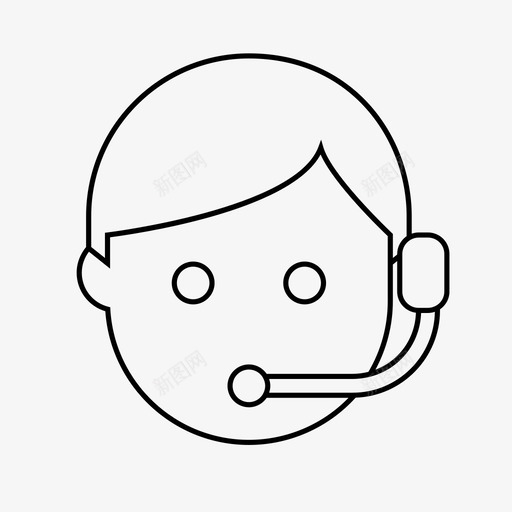 耳机帮助热线客服热线图标svg_新图网 https://ixintu.com 客服热线 帮助台 帮助热线 技术支持 接线员 支持 热线 电话 耳机 问题
