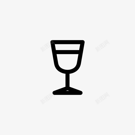 酒杯玻璃杯高脚杯图标svg_新图网 https://ixintu.com 咆哮者 水罐 水龙头 玻璃杯 酒杯 马克杯 马提尼 高脚杯