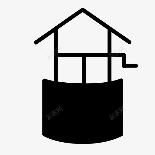 嗯阿米什人饮用水图标svg_新图网 https://ixintu.com 农村 嗯 安全饮用水 抽水机 水泵 阿米什人 饮用水