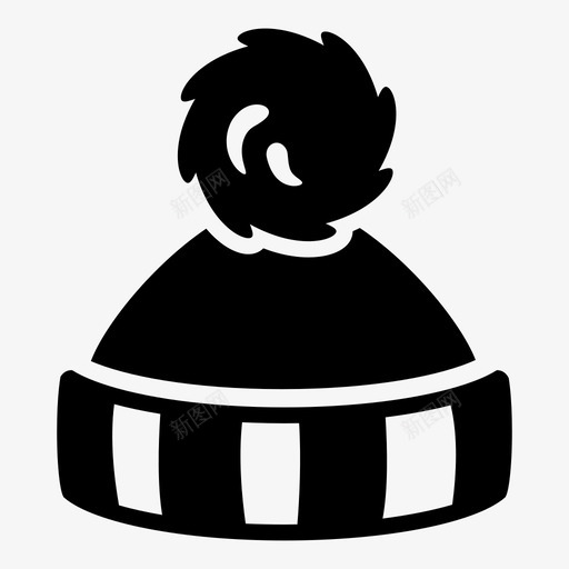 冬季帽子衣服头图标svg_新图网 https://ixintu.com 保护 冬季帽子 圣诞节时间 头 季节 温暖 聚甲醛 衣服