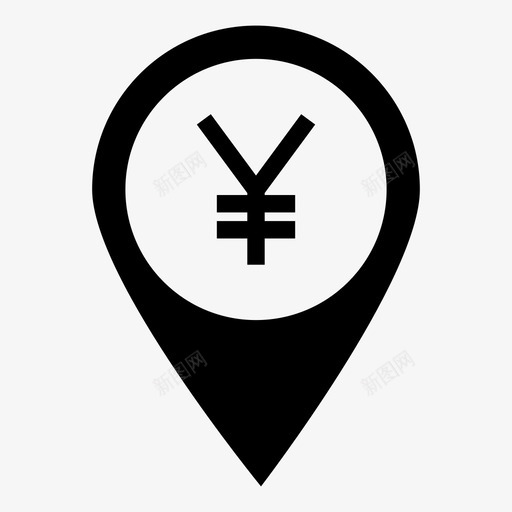 atm取款交易图标svg_新图网 https://ixintu.com atm pin 交易 位置 位置别针 取款 地图标记 导航 指针 日语 货币 金融