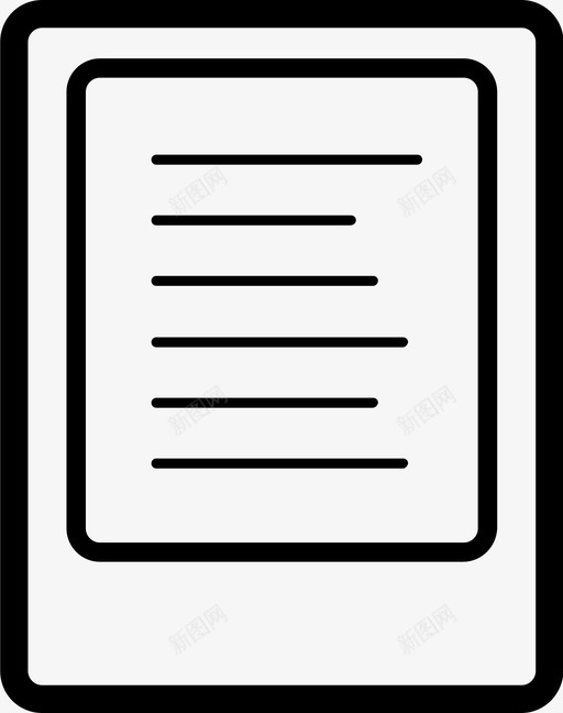 电子书阅读器阅读报纸图标svg_新图网 https://ixintu.com edc-日常携带 kindle 报纸 杂志 电子 电子书 电子书阅读器 电子墨水 阅读