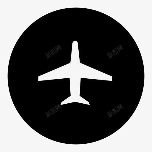 飞机机场航空图标svg_新图网 https://ixintu.com 旅行 服务 机场 航空 飞机 飞行