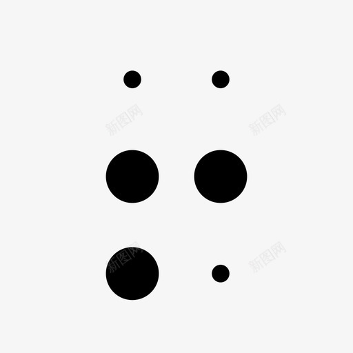 盲文感叹号标记方法图标svg_新图网 https://ixintu.com 创意 排版 数字 方法 标点符号 标记 盲文字母表 盲文感叹号 系统 触摸 语言 读