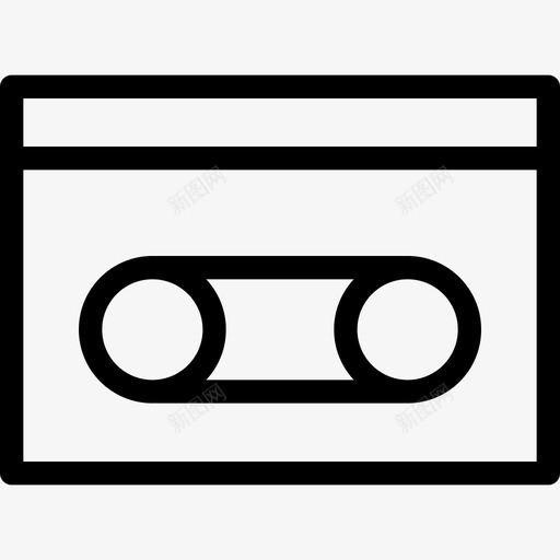 盒式磁带音频小型盒式磁带图标svg_新图网 https://ixintu.com 声音 小型盒式磁带 盒式磁带 音频