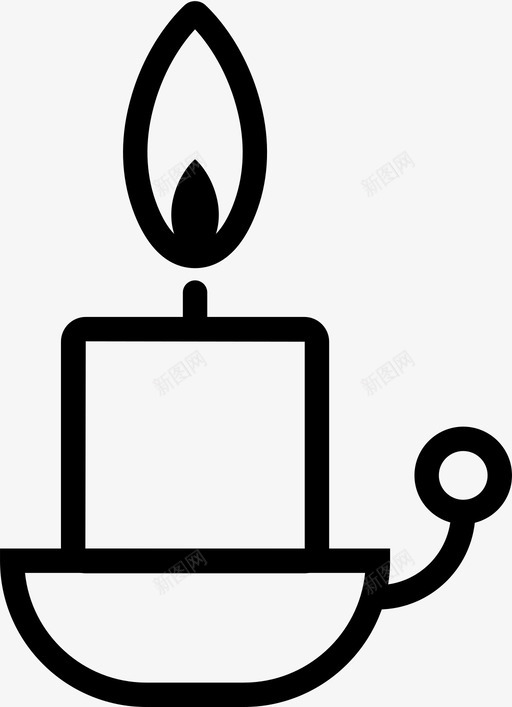 蜡烛蜡暖图标svg_新图网 https://ixintu.com 假日 光 冬季 冬季300 圣诞装饰 暖 火焰 热 燃烧 蜡 蜡烛