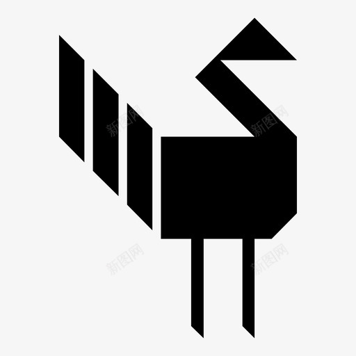 鸟小鸟环境图标svg_新图网 https://ixintu.com 孔雀 家禽 小鸟 树林 猎物 环境 警惕 野生动物 鸟