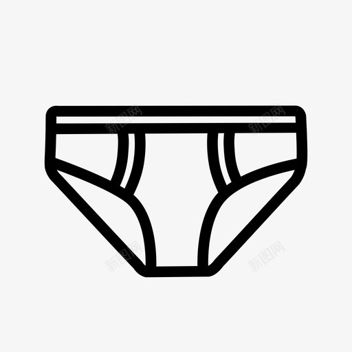 内裤柔软贴身图标svg_新图网 https://ixintu.com 内衣 内裤 新鲜图标 服装 柔软 生殖器 男孩 经典 衣服 贴身