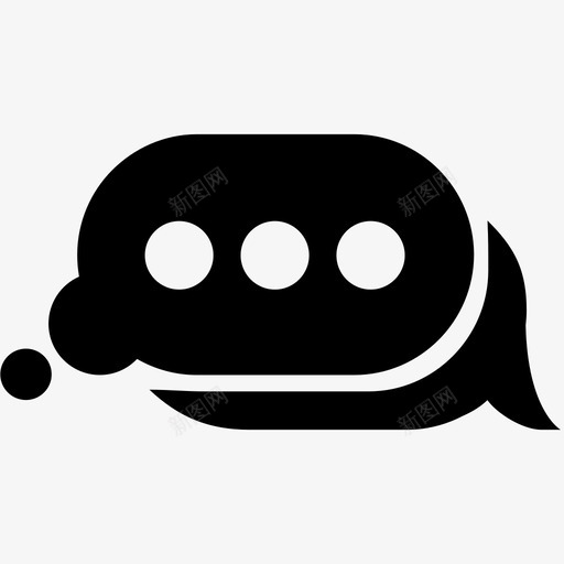 对话思考文本图标svg_新图网 https://ixintu.com imessage 信息 共享 即时消息 对话 思考 文本 消息 短信息