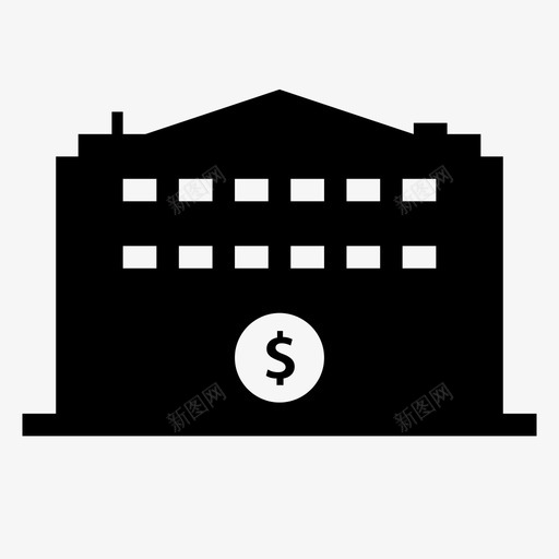 商业利润办公室图标svg_新图网 https://ixintu.com 利润 办公室 商业 就业 工作 收入 经济 综合 金融机构 金钱