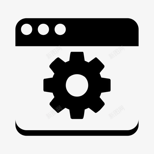 web浏览器网站网页图标svg_新图网 https://ixintu.com web浏览器 基本用途符号 应用程序 窗口 管理 网站 网页 设置 软件 齿轮