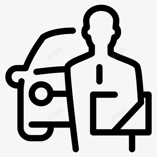 汽车代理销售贷款图标svg_新图网 https://ixintu.com 专家 日常 检验 汽车 汽车代理 汽车销售员 财务 贷款 采购 销售