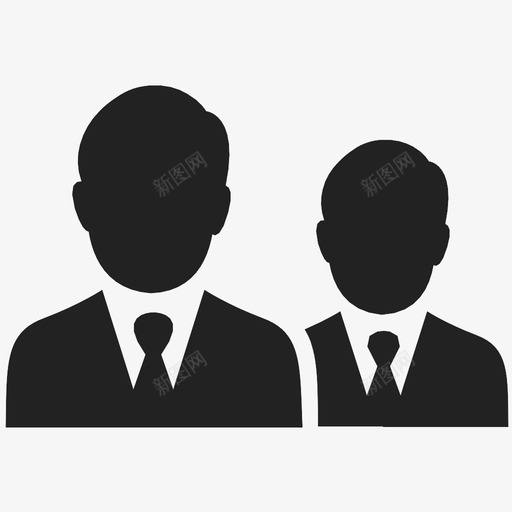 商人工人团队图标svg_新图网 https://ixintu.com 商人 团队 工人 熟练工 男人 结对