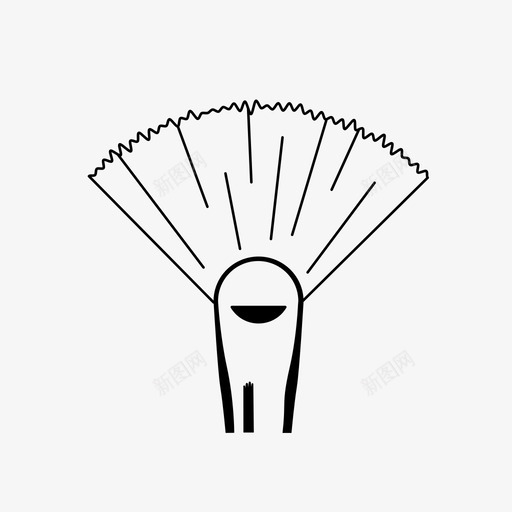 扇子刷涂画图标svg_新图网 https://ixintu.com 刚毛 变化 扇子刷 手柄 油漆刷 涂 画 艺术 艺术家的刷子 颜色