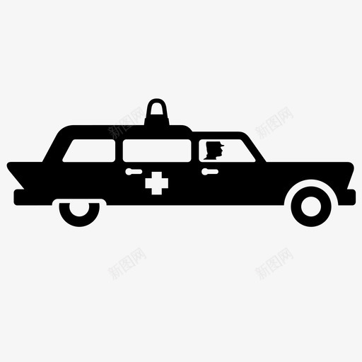 救护车交通工具警报器图标svg_新图网 https://ixintu.com 交通工具 医院 卫生 急救 护理人员 救护车 救护车司机 汽车 病人 警报器 车辆