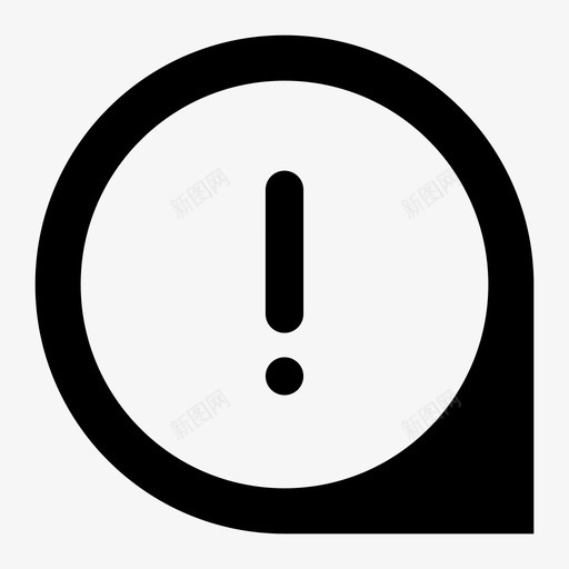 语音气泡消息传递问题图标svg_新图网 https://ixintu.com 消息 消息传递 警告 讲话 语音气泡 问题