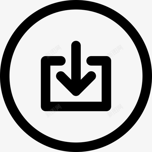 保存存放维护图标svg_新图网 https://ixintu.com 下箭头 下载 保存 保留 圆圈 多媒体 存放 导入 收件箱 文件 维护 获取