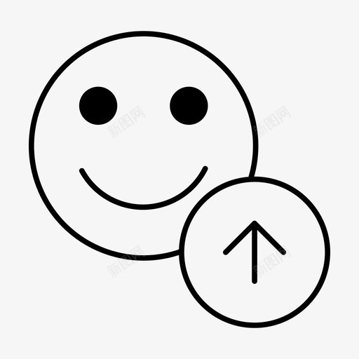 上传照片向上箭头微笑图标svg_新图网 https://ixintu.com 上传照片 个人资料 发送 向上箭头 图片 圈 头像 帐户 微笑 用户操作 脸