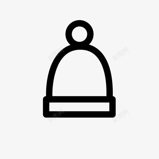 波波帽瑞士滑雪冬季帽图标svg_新图网 https://ixintu.com 冬季帽 头盔 头饰 帽子 波波帽 滑雪帽 瑞士滑雪 面具 面具和头盔