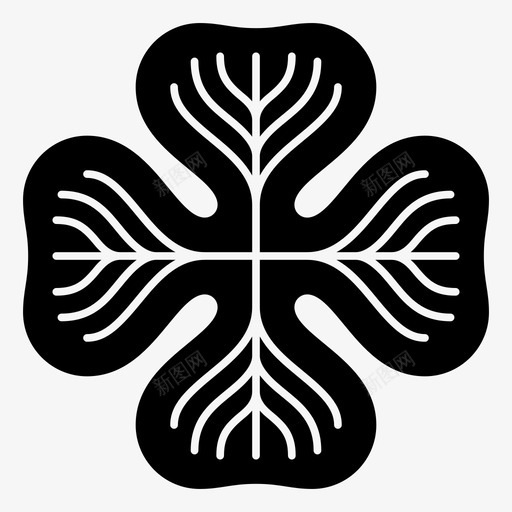 三叶草护身符幸运符图标svg_新图网 https://ixintu.com 三叶草 叶 四叶三叶草 好运 好运符 幸运符 护身符