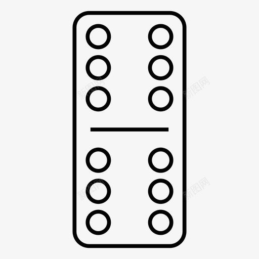 多米诺骨牌游戏智力图标svg_新图网 https://ixintu.com 六 多米诺骨牌 大纲 数字 智力 桌上游戏 游戏 集合
