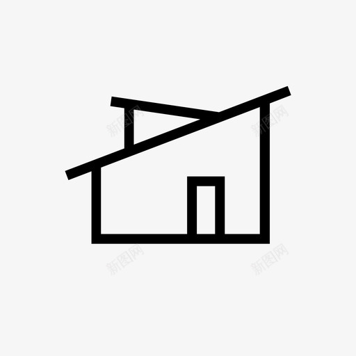 现代住宅送货地址无窗图标svg_新图网 https://ixintu.com 建筑 无住宅 无房地产 无窗 无门 现代住宅 购物收藏 送货地址