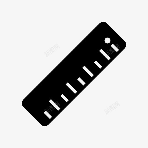 直尺工具刻度图标svg_新图网 https://ixintu.com 仪器 刻度 工具 旋转 检验 测量 直尺 记录 设计工具