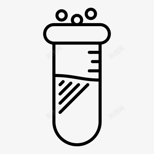试管血清研究图标svg_新图网 https://ixintu.com 化学 医学 反应 实验室 治疗 液体 研究 药物 血清 试管