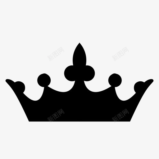 皇冠统治者皇室图标svg_新图网 https://ixintu.com 公主 君主制 国王 女王 权力 皇冠 皇室 统治者