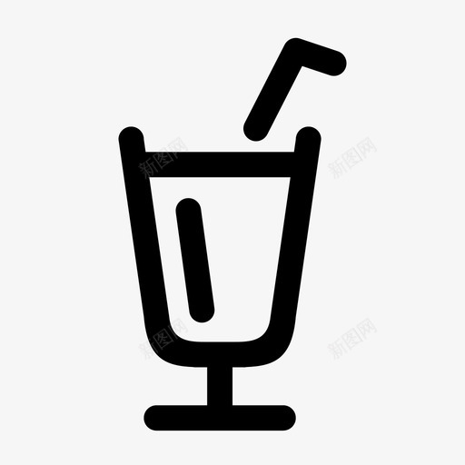奶昔甜品稻草图标svg_新图网 https://ixintu.com 冰淇淋 冷冻 奶昔 杯子 款待 玻璃杯 甜品 甜点 稻草 饮料和甜点