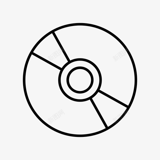 光盘cd电脑图标svg_新图网 https://ixintu.com cd 光盘 复古 数据 文件 电脑 音乐