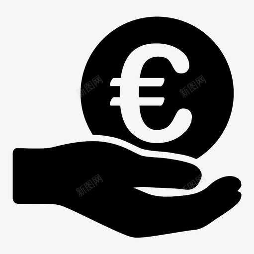 工资财务资金图标svg_新图网 https://ixintu.com 付款 工资 手 投资 欧洲 计划 财务 资金 钱