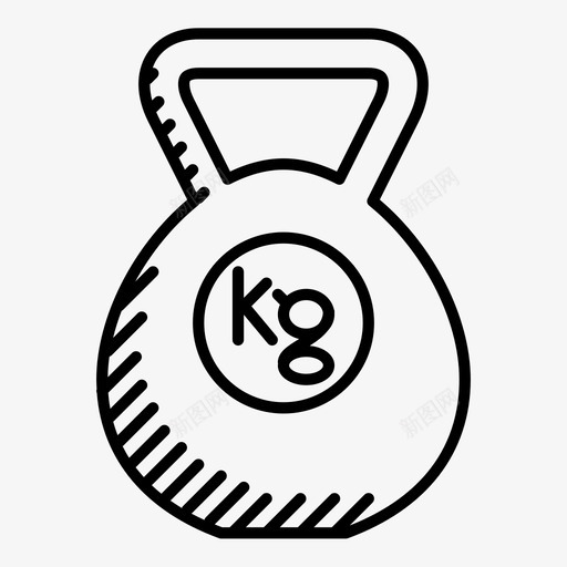 健身房重量运动图标svg_新图网 https://ixintu.com 健身房重量 运动