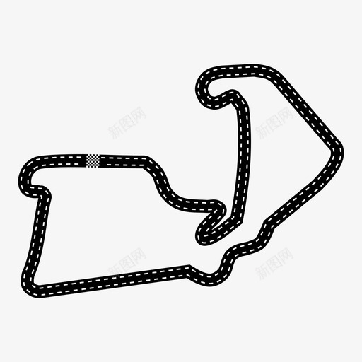英国大奖赛赛车赛道图标svg_新图网 https://ixintu.com f1赛车圈 一级方程式 公式1 大奖赛 比赛专用 英国 英国大奖赛 赛车 赛道