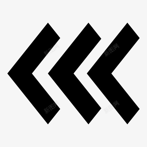 箭头转弯路径图标svg_新图网 https://ixintu.com V形符号 导航 左箭头 方向 查找 箭头 路径 转弯