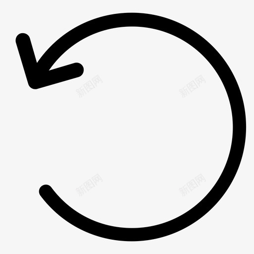 撤消还原反转图标svg_新图网 https://ixintu.com 上一个 刷新 历史记录 原点 反转 撤消 过去 返回 还原 逆时针 重新加载