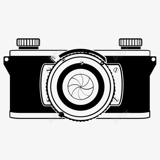 柯达相机复古肖像图标svg_新图网 https://ixintu.com 图像 图片 复古 宝丽来 摄影 柯达相机 肖像 设备照片